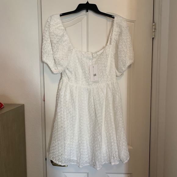 Endless Rose Floral Mini Dress White L NWT - Picture 8 of 8